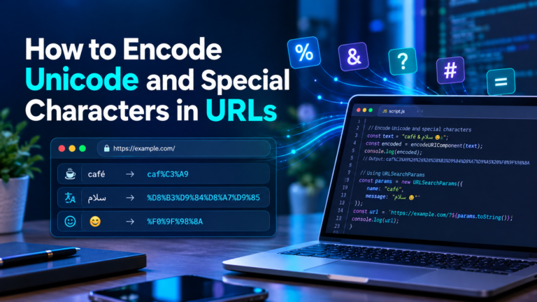 How To Encoded Unicode and Other Special Characters in URLs