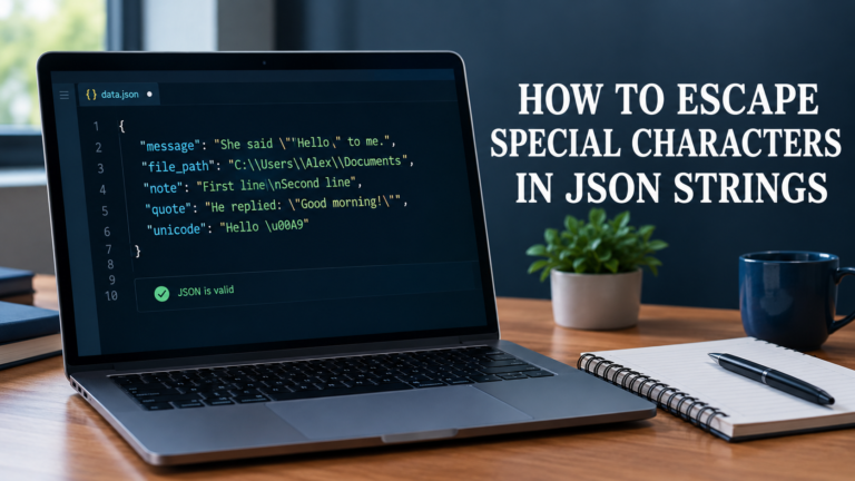 How to Escape Special Characters in JSON Strings