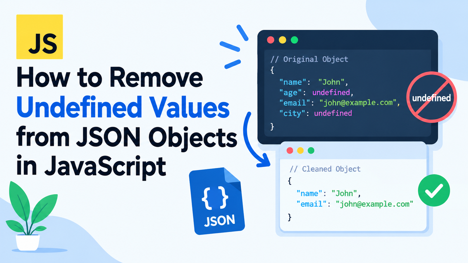 Removing Undefined Values from JSON
