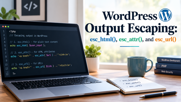 WordPress Output Escaping Guide